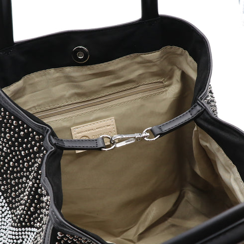 【ショップチャンネルOA商品】星柄ラインストーントートバッグポーチセット 17-0998